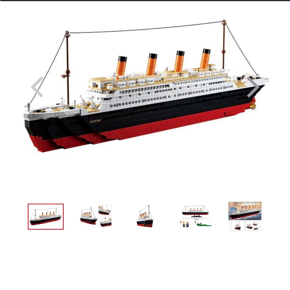 Titanic Ship Lego Building Block Set (Brand New)